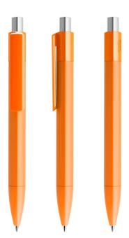 prodir DS4 PMM Push Kugelschreiber Orange-Silber satiniert
