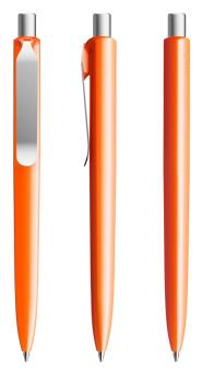 prodir DS8 PSP Push Kugelschreiber Orange-Silber satiniert