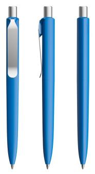 prodir DS8 Soft Touch PSR Push Kugelschreiber True Blue-Silber satiniert