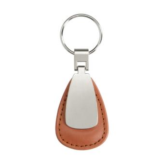 Key fob "Cardiff" oval Brown