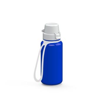 Trinkflasche "School", 400 ml, inkl. Strap Blau