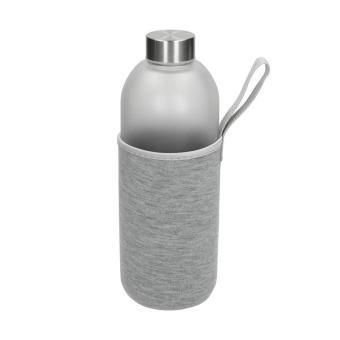 Glasflasche mit Hülle "Iced" 1,0 l Transparent