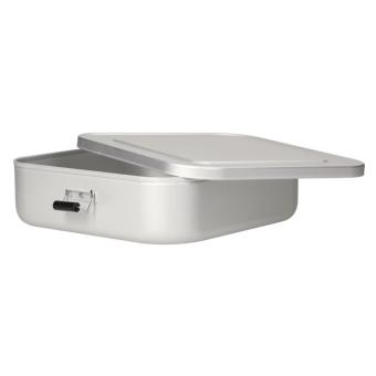 Lunch box "Quadrado", large Silver