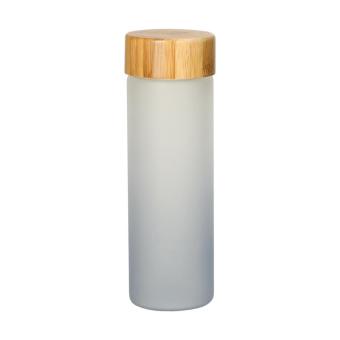 Glasflasche "Frosted" 0,55 l Grau