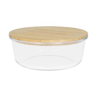 Glasbox "Balance", rund 19x7,5 cm Transparent