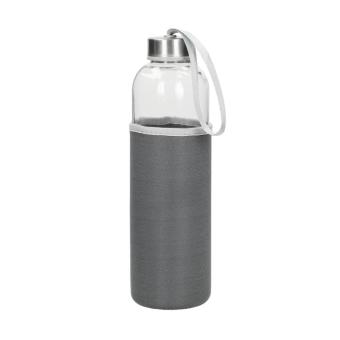Glasflasche mit Hülle "Pure", 0,7l Transparent