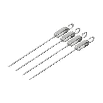 Barbecue skewer "Picante", set of 4 Silver