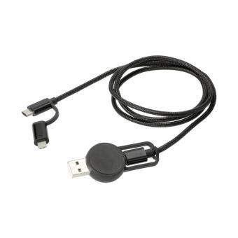 Schnell-Ladekabel "Flexi", 5 in 1 Schwarz