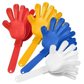 Klapper "Hand", einfarbig 