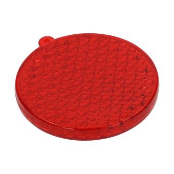 Reflector "Round" Transparent red