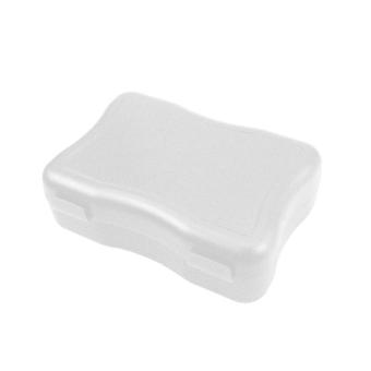 Lunch box "Wave", small Milky transparent