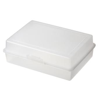 Lunch box "Picnic" Milky transparent