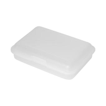 Storage box "School box" junior Milky transparent