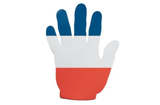 Event hand France Transparent white