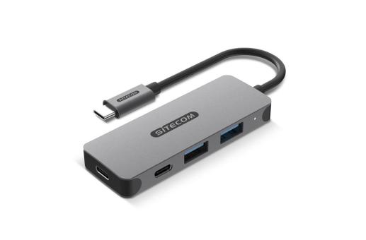 Sitecom  USB-C to 2x USB-A + 2x USB-C Hub Grau