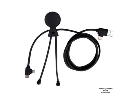 2089 | Xoopar Mr. Bio Long Power Delivery Cable with data transfer Schwarz