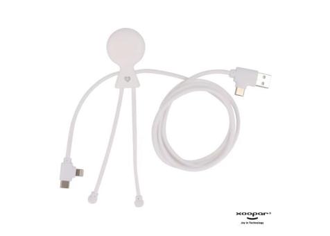 2089 | Xoopar Mr. Bio Long Power Delivery Cable with data transfer Weiß