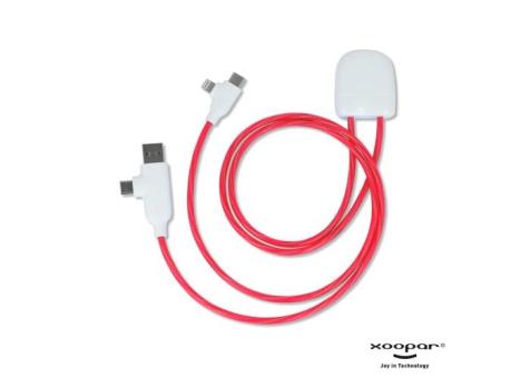 Xoopar Lighting Ice-C GRS Charging cable Red