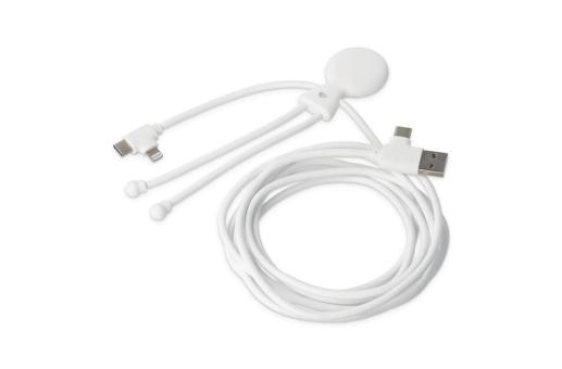 Enjoy Technology 2092 - Xoopar Mr. Bio Lang 60 W PD Multi-Ladekabel 2 Meter Weiß