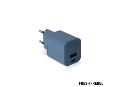 2WC30 I Fresh 'n Rebel Mini Charger USB-C + A PD // 30W Blau