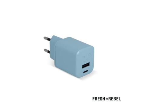 2WC30 I Fresh 'n Rebel Mini Charger USB-C + A PD // 30W Aztec blue