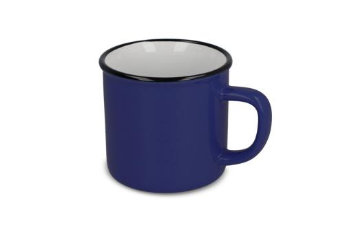 Emaille-Stil Keramikbecher 280ml Blau