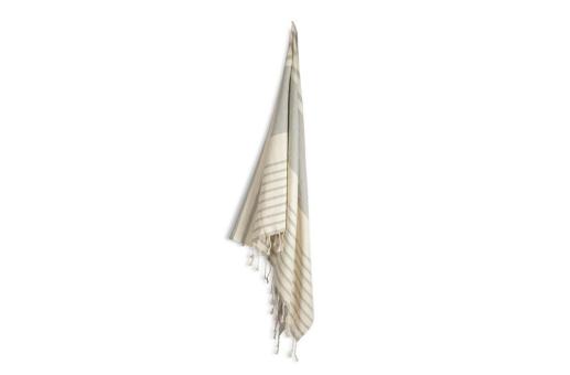 Sagaform Ella Hamam-Handtuch Bio-Baumwolle 90x170cm Beige