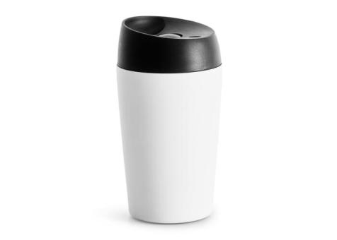 Sagaform Loke Travel Mug Color Coated 240ml White