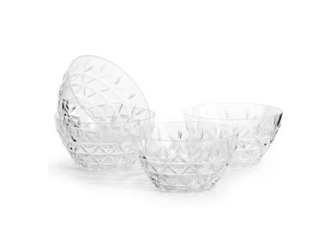 Sagaform Acryl picnic bowl set of 4 Transparent