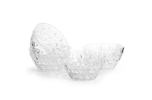 Sagaform Acryl picnic bowl set of 4 Transparent