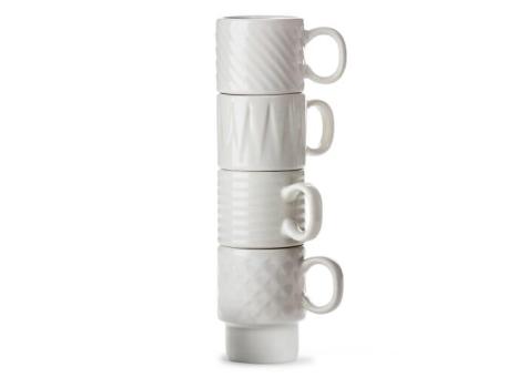 Sagaform Coffee & More Espresso Mug 4-pcs 100ml White