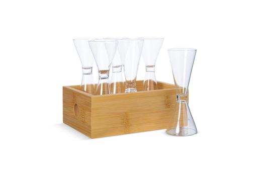 Sagaform 6pc Schnapps set Transparent