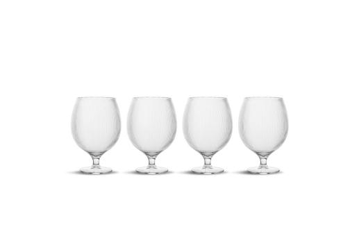 Billi beer glass set of 4 Transparent