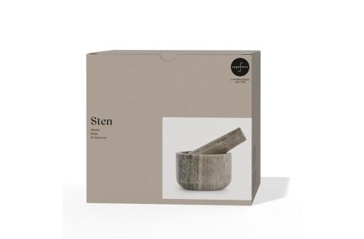 Sagaform Sten  Travertine Marble mortar Fawn