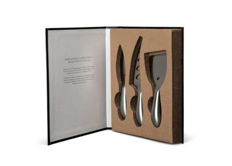 Byon Formaggio cheese knife set steel Silver
