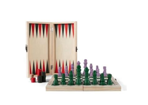 Byon Chess/Backgammon Game Beth Timber