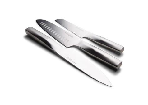 Orrefors Jernverk OJ Knife Set Steel 3pack Silber