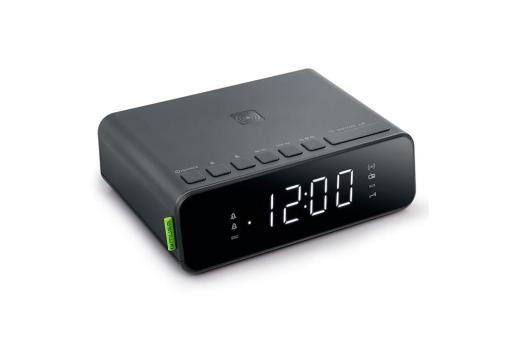 M-175 | Muse FM dual alarm clock radio wireless phone charging 5W Black