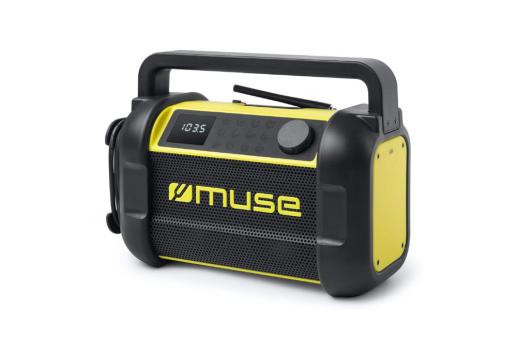 M-928 | Muse arbeitsradio mit bluetooth 20W mit FM-Radio Schwarz/gelb