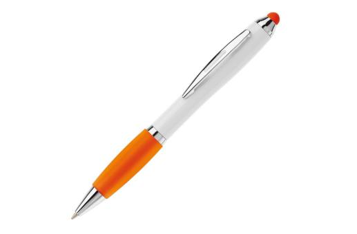 Kugelschreiber Hawaï Stylus weiß Orange/weiß