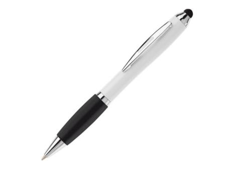 Kugelschreiber Hawaï Stylus weiß Weiß/schwarz