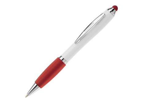 Kugelschreiber Hawaï Stylus weiß Weiß/rot