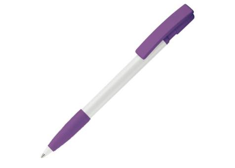 Kugelschreiber Nash Hardcolour mit Gummigriff Violett