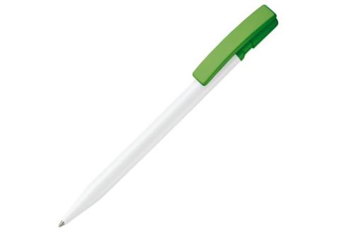 Kugelschreiber Nash Hardcolour Weiß/grün