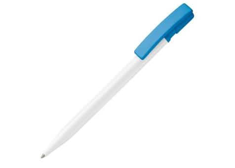 Kugelschreiber Nash Hardcolour, hellblau Hellblau, offwhite