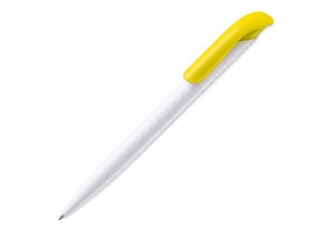 Kugelschreiber Modell Atlas Hardcolour Weiß/gelb