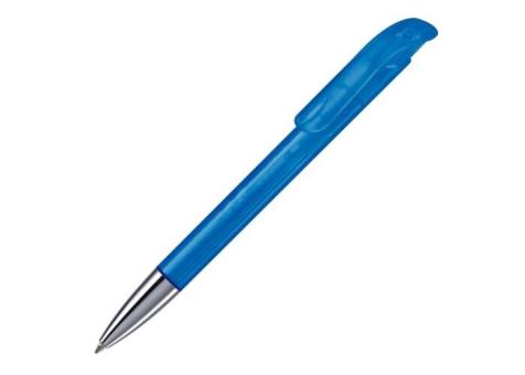 Ball pen Atlas transparent metal tip Transparent blue