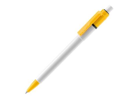 Stilolinea Kugelschreiber Baron Colour Hardcolour Weiß/gelb