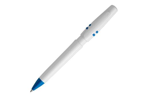 Kugelschreiber Nora hardcolour Blau/weiß