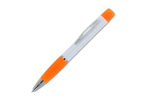 Kugelschreiber Hawaii mit dreifarbigem Textmarker Orange/weiß